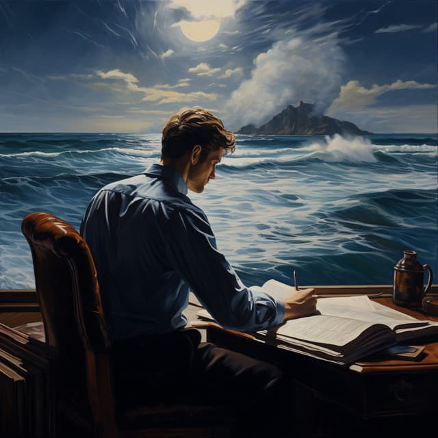 Scholarly Waves: Ocean Study Symphony - Crow City