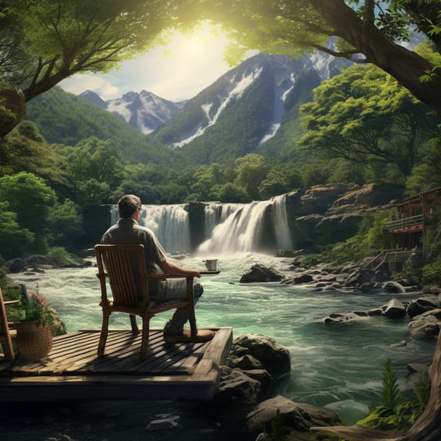 Stream Serenity: Waterfalls Soothing Tones - Galactic Love