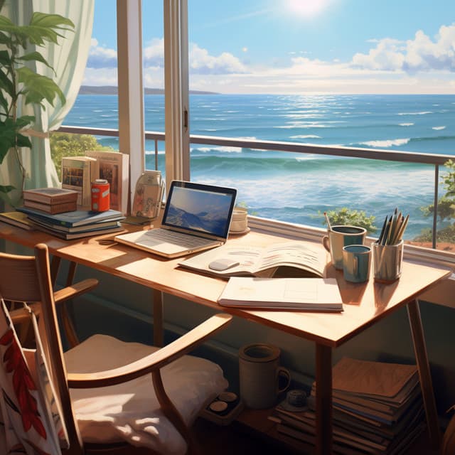 Ayuda Para El Estudio Binaural: La Suave Resonancia Del Océano - Latidos Binaurales Puros