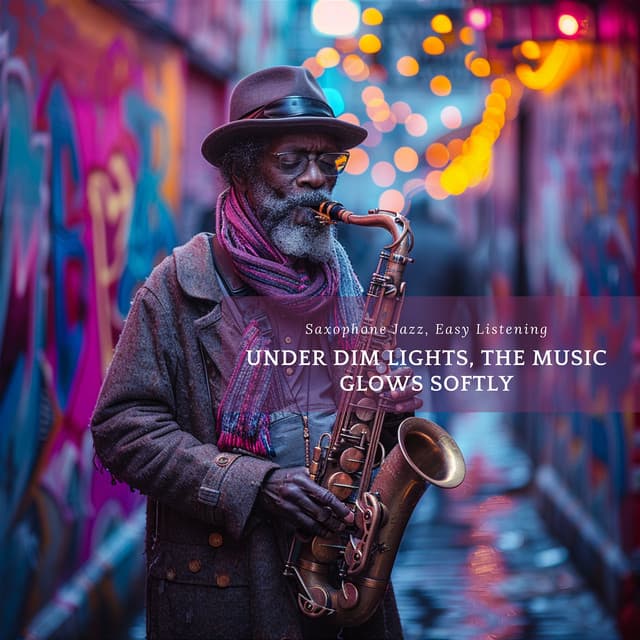 Under Dim Lights, the Music Glows Softly - Saxophone Jazz, Easy Listening