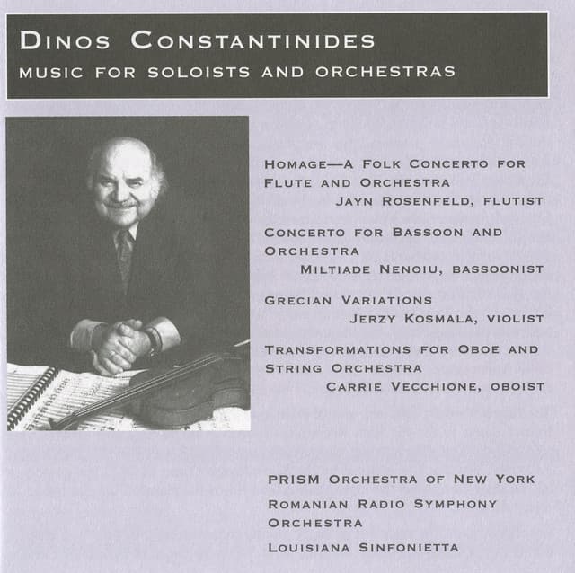 Music for Soloists and Orchestras - Dinos Constantinides