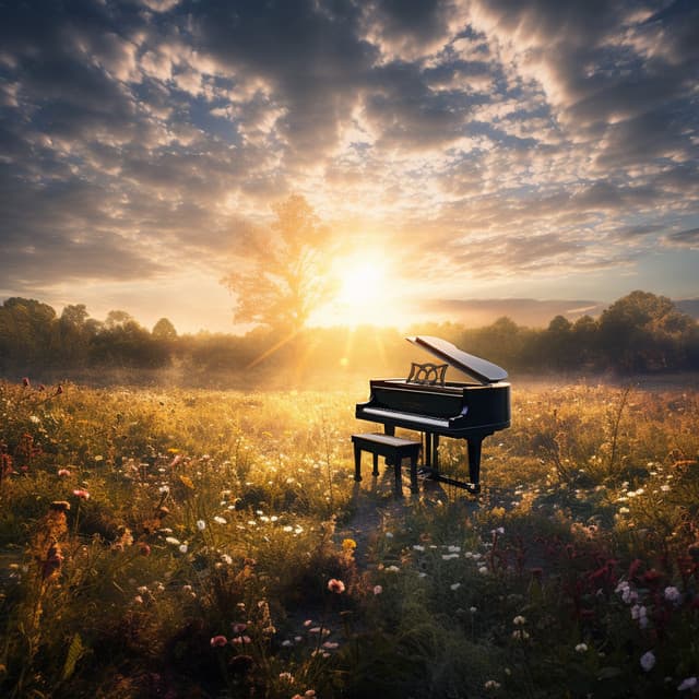 Flores Del Bosque: El Piano Celebra La Sinfonía Verde - Relajante piano hombre