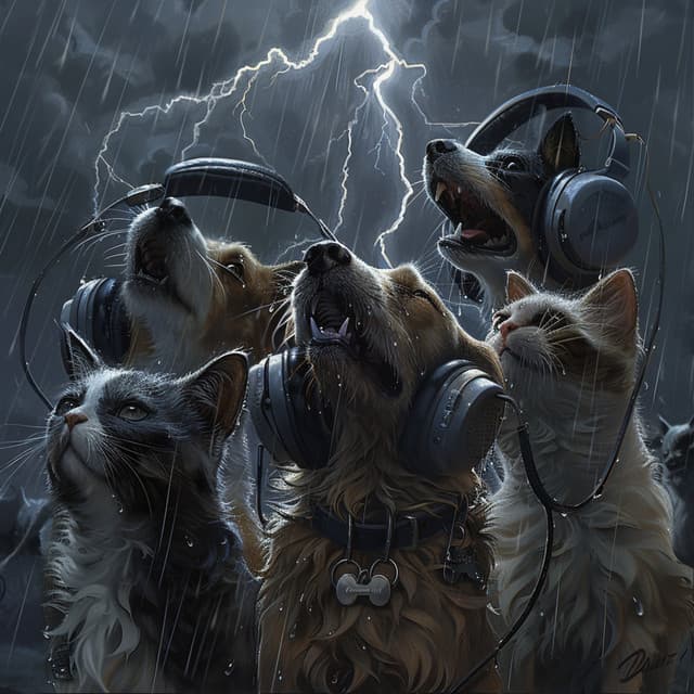 Pets in the Thunder: Calming Music Sounds - Pet Music Artists