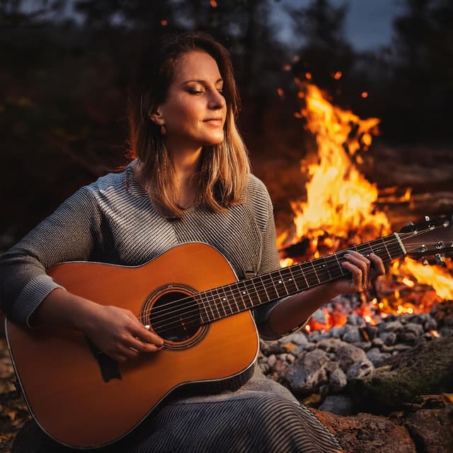 Warmth and Relaxation: Guitar Melodies by the Fire - Easy Listening Guitar