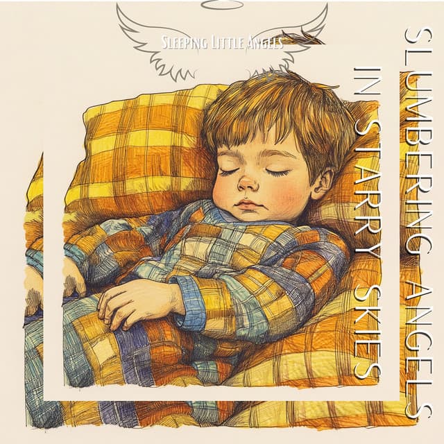 Slumbering Angels in Starry Skies - Sleeping Little Angels