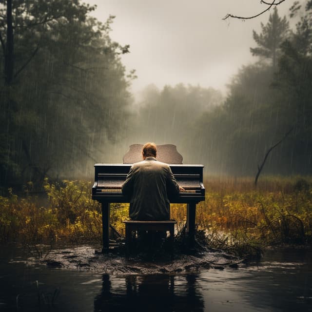 Enfoque Del Piano Lluvioso En La Claridad Interior - Música cristiana para piano