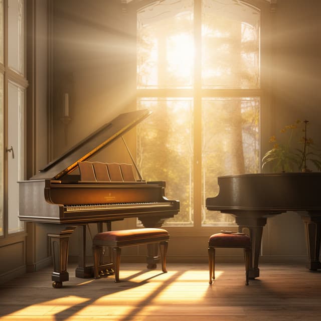 Mosaicos Conscientes: El Piano Pinta Tranquilidad En Teclas Resplandecientes - Piano Jazz Tarde en la noche