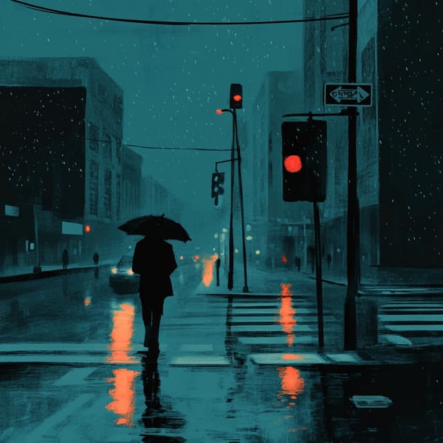 Rainy Sidewalk Echoes - Lofi Sleep
