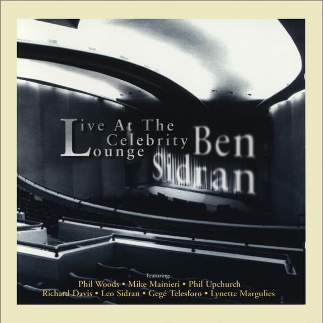 Live at the Celebrity Lounge - Ben Sidran