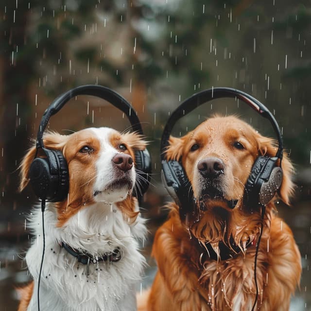 Binaural Rain Melody: Gentle Pets Soothe - Music for Pets Library
