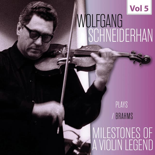 Milestones of a Violin Legend - Wolfgang Schneiderhan, Vol. 5 - Johannes Brahms