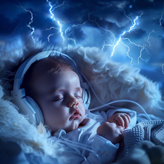 Baby Sleep Thunder: Gentle Night Tunes - Twinkle Sky Baby Lullabies