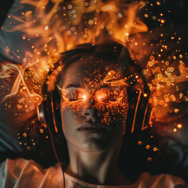 Slumber in Flames: Restful Firelight Sleep Music - Sleep in 8D