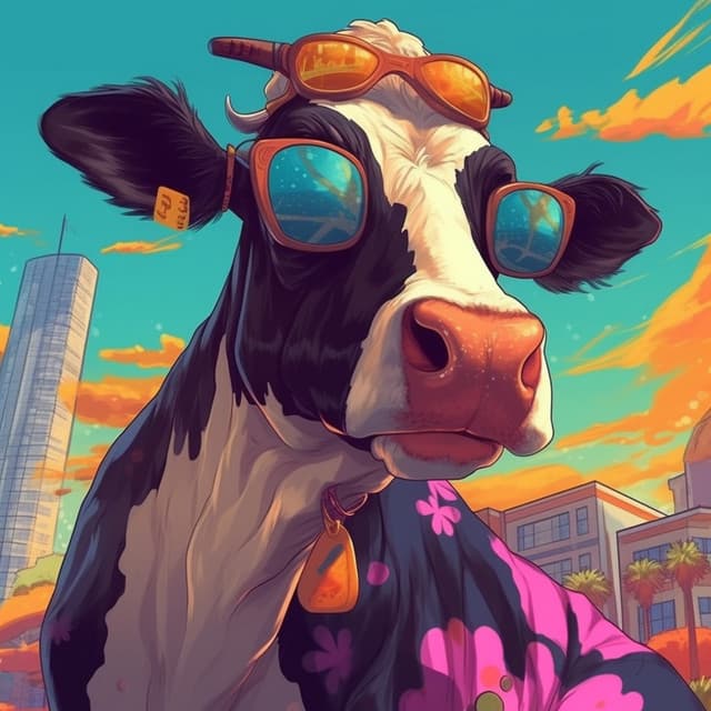 THE COW! - Blossom's Cat