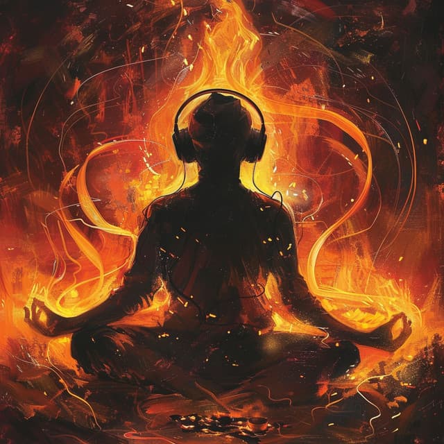 Fire Meditation Vibes: Calming Flames - Meditate