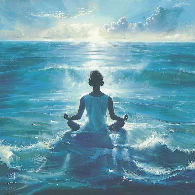 Oceanic Silence: Binaural Meditation Waves - Motivational Divine Meditation Zone