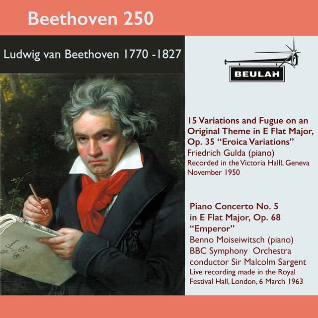 Beethoven 250 Erocia Variations, Piano Concerto No. 5 "emperor" - Ludwig van Beethoven