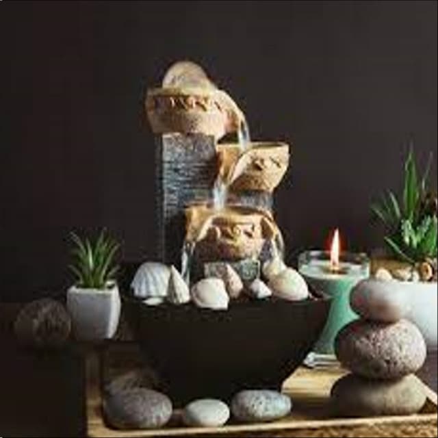 Water Features: Small Indoor Waterfalls and Rock Gardens - White Noise Sound Garden