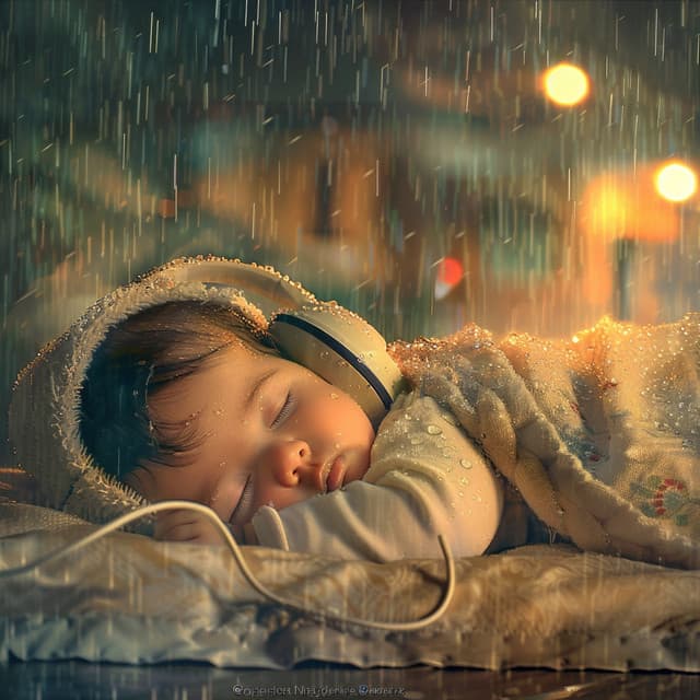 Binaural Rain Lullaby: Baby Sleep Harmony - Plinki Lullabies