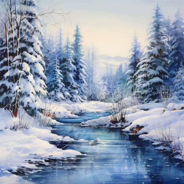 Frosty River's Soothing Sound for Sleep - Aquaplasma