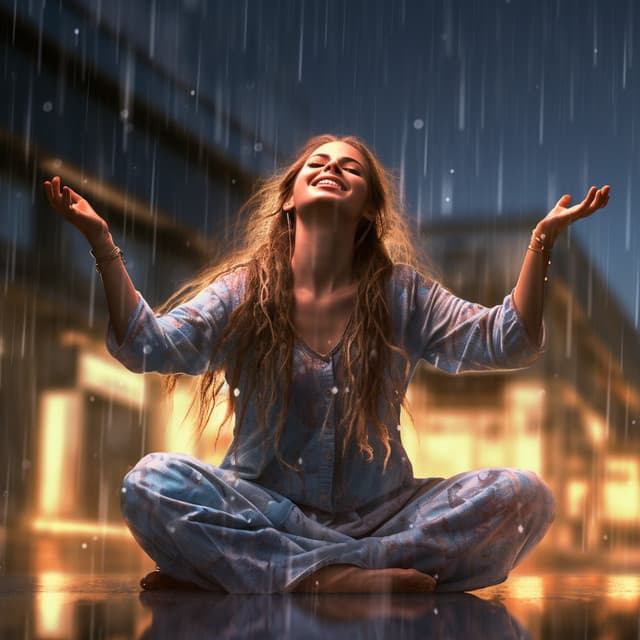 Raindrop Massage Refrain: Music in the Rain - Deep Rain Sampling
