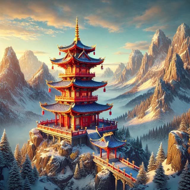 Montanhas da Iluminação: Chuva Tibetana e Flauta Himalaya para Paz Profunda - Meditação Música Ambiente