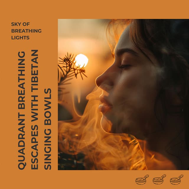 Quadrant Breathing Escapes with Tibetan Singing Bowls - Sky of Breathing Lights