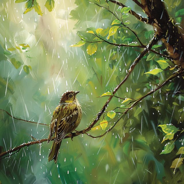 Armonía De Lluvia Binaural: Canciones Reconfortantes De La Naturaleza - 92 96 Hz - Chupetes sinusoidales