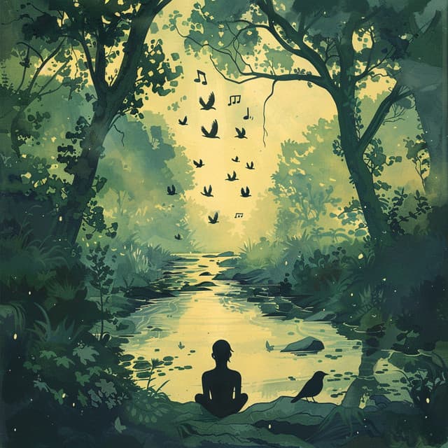 Binaural Birds at Creek: Meditation in Nature - 80 88 Hz - Chakra Meditation Specialists