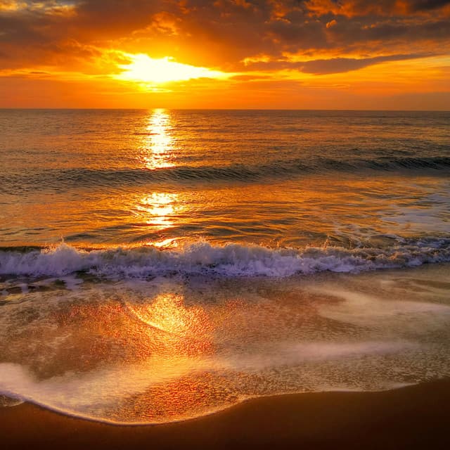 Oceanic Clarity: Nature's Focus by the Beach - Wind and Oceans