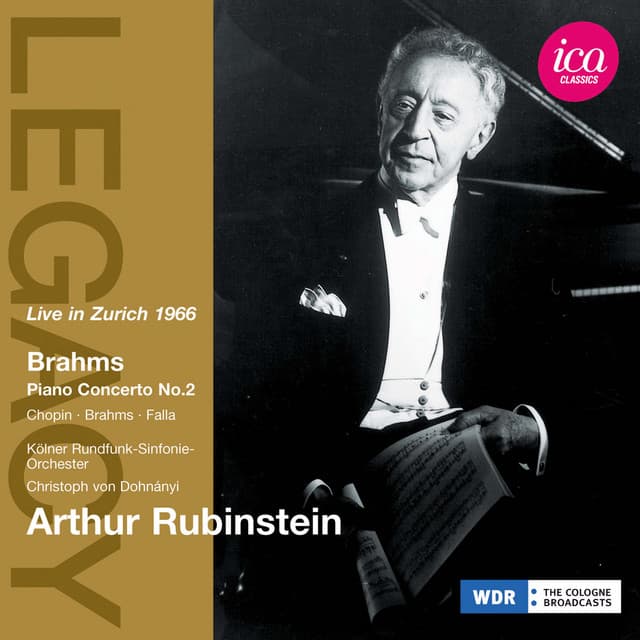 Brahms: Piano Concerto No. 2 - Arthur Rubinstein