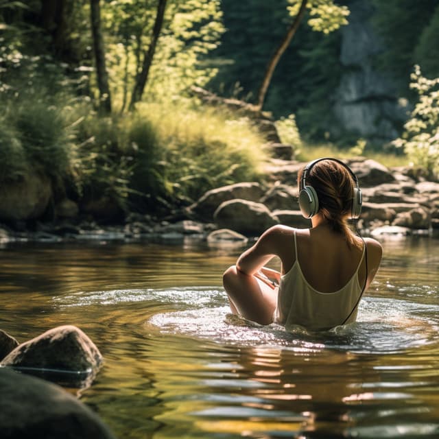 River Meditation: Tranquil Stream Rhythms - Horizon Lights