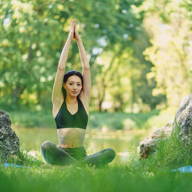 Binaural Yoga Harmony: Serenity Rain Shower Asanas Flow - Sound Bath