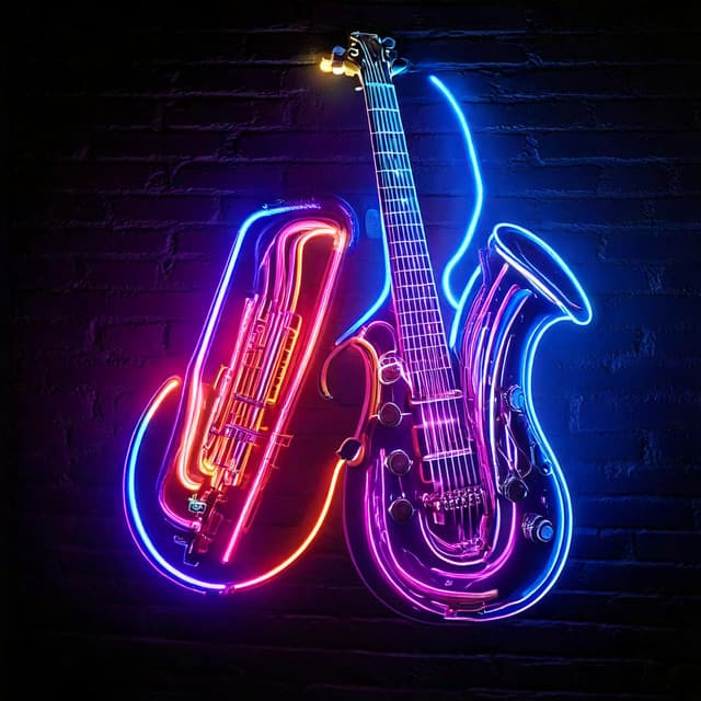 Neon Light Jams: Energetic Music Jazz - Electro Lounge All Stars