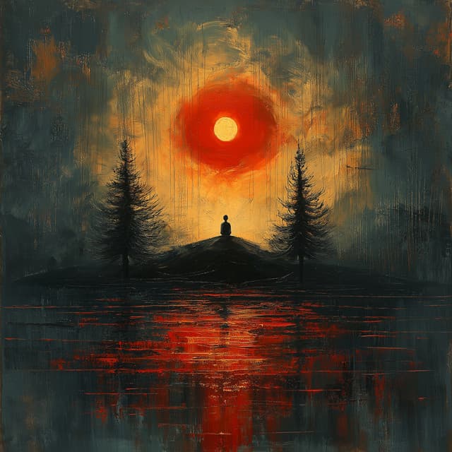 Red Sunset on Christmas Eve - Choralbeatpeople