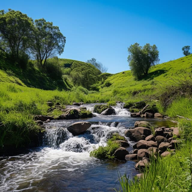 Flowing Serenity: Gentle Mountain Stream - Morning Chill Out Playlist