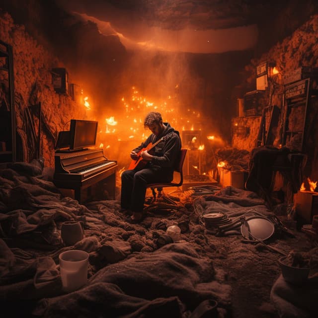 Firelight Slumber: Gentle Nocturne Embrace - Healings Sound