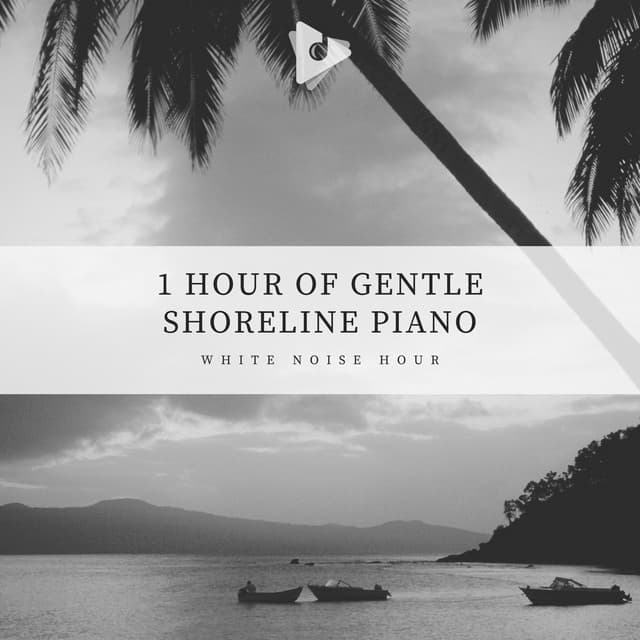 1 Hour of Gentle Shoreline Piano - White Noise Hour