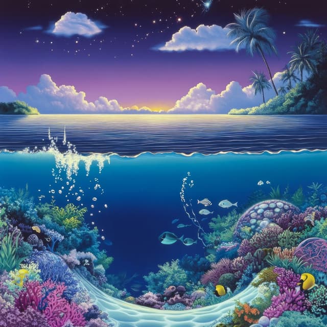 Deep Blue Dreams for Spiritual and Philosophical Reflection - Stress Relief Calm Oasis