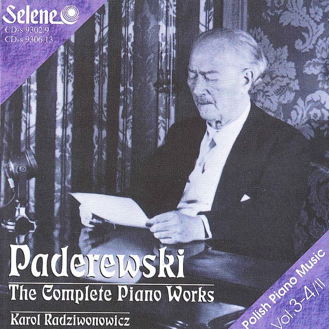 Ignacy Jan Paderewski: The Complete Piano Works vol. 3-4 - Ignacy Jan Paderewski