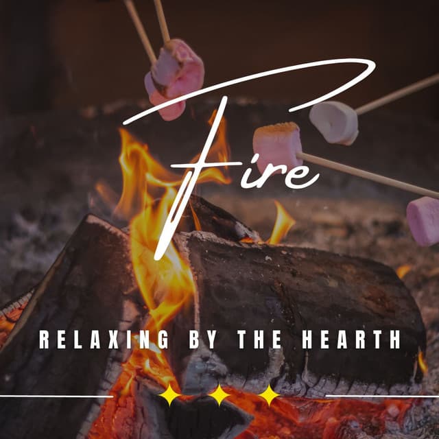 Fireside Serenity: Binaural Bliss for Relaxation - Bubbled White Noise Fire Sounds