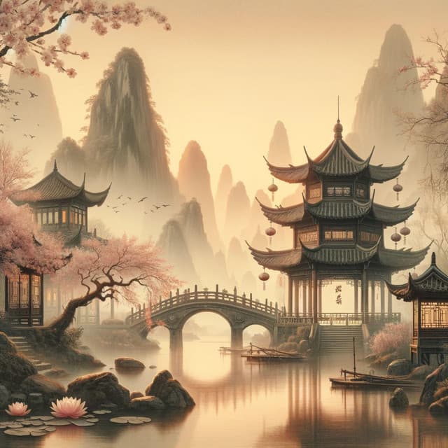 Ancient Chinese Mood: Bamboo Flute, Guzheng, Erhu - Chinese Yang Qin Relaxation Man