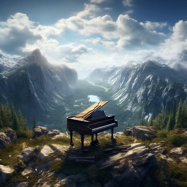 Melodías De Montaña: Eco Del Piano Para Fuerza Interior - Vicente y un secreto