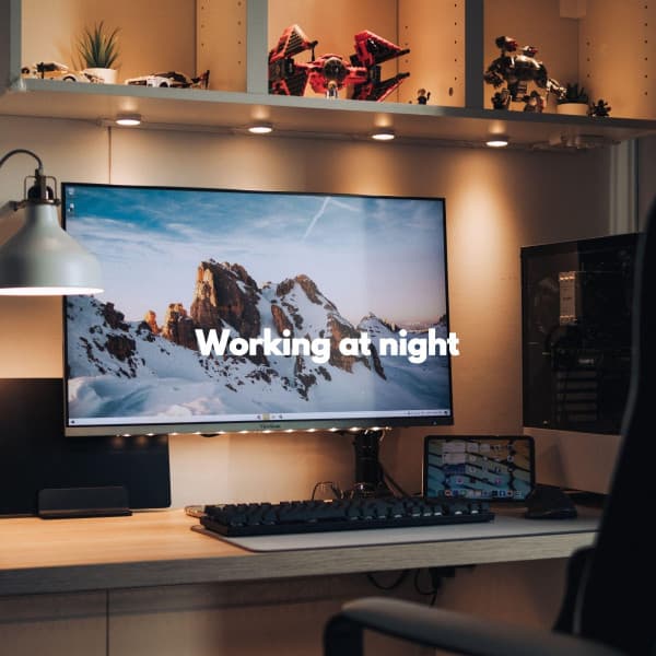 Working at night - Music for Cooking