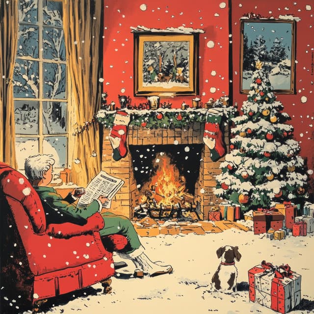 Warmth of Winter: Fireplace Tunes - Ambient Tech