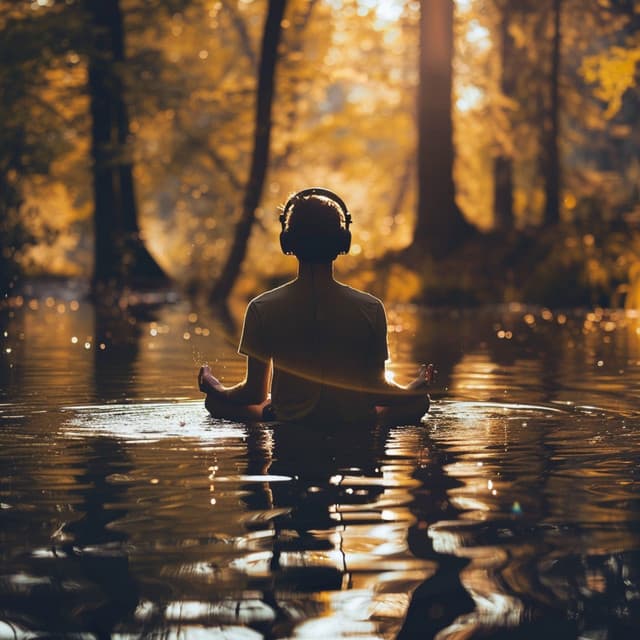 Binaural River Meditation: Flowing Harmonics - Flow Meditation