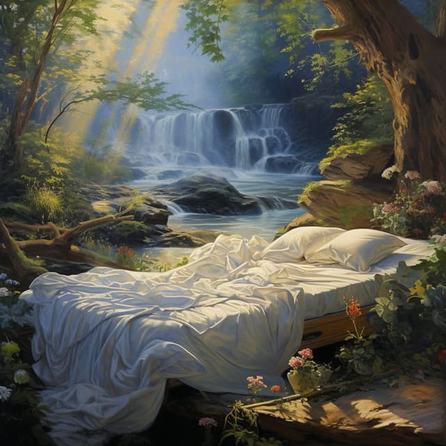 Waterfall Sleep: Tranquil Slumber Melody - Healing Frequencies