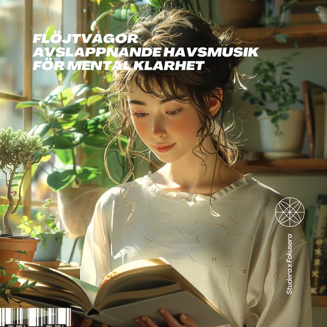 Flöjtvågor: Avslappnande Havsmusik för Mental Klarhet - Studera x Fokusera