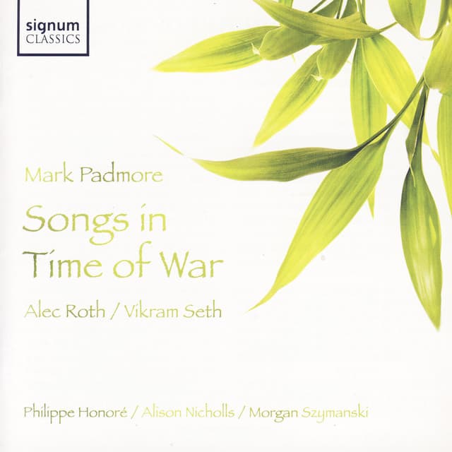 Songs in Time of War - Alec Roth