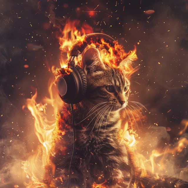 Fire Serenity: Relaxation for Cats - Cats Music Cradle